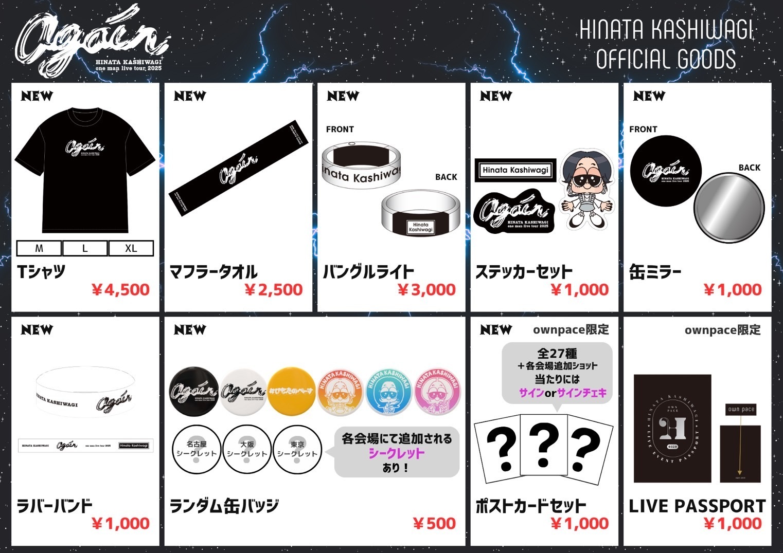HINATA KASHIWAGI one man live tour 2025 「again」 ライブ