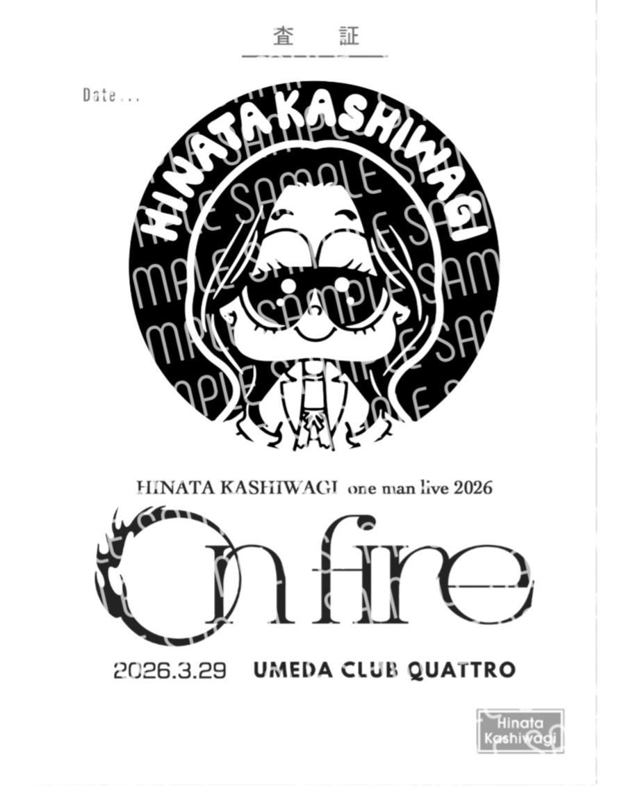 HINATA KASHIWAGI one man live 2026 「on fire」 大阪公演 ライブ