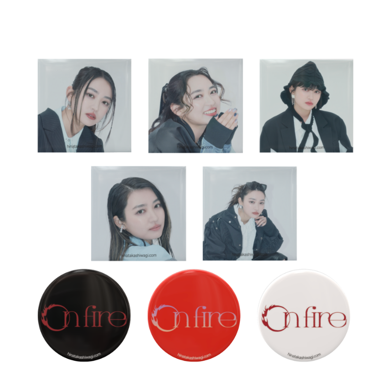 「on fire」缶バッジ