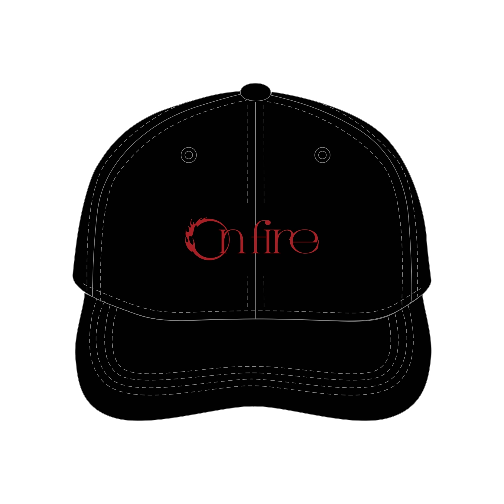 「on fire」キャップ